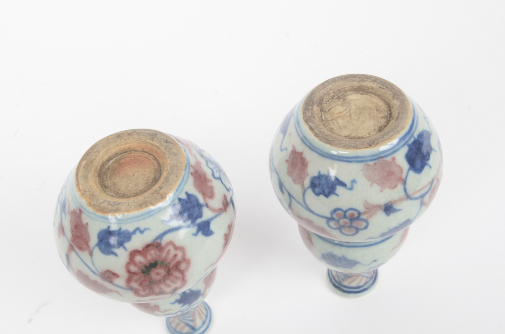 Three Antique Chinese Bud Vases