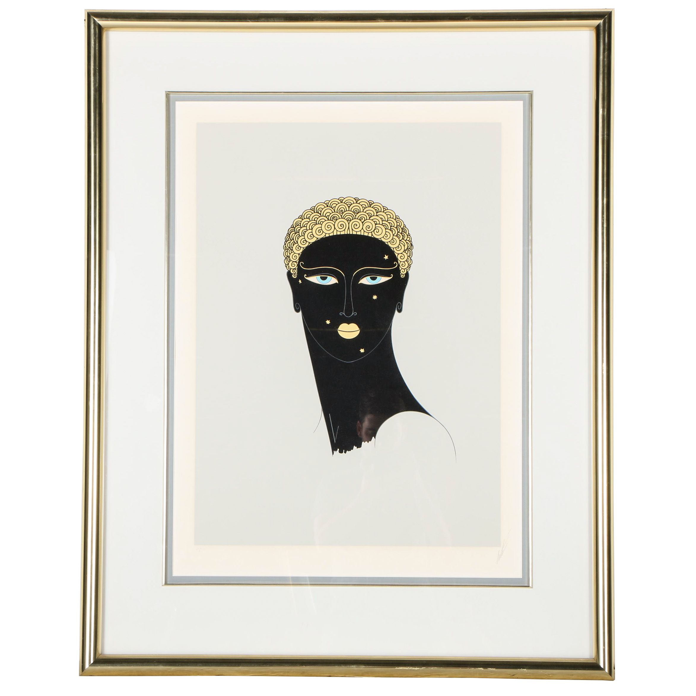 Erté Limited Edition Serigraph on Paper "Queen of Sheba"