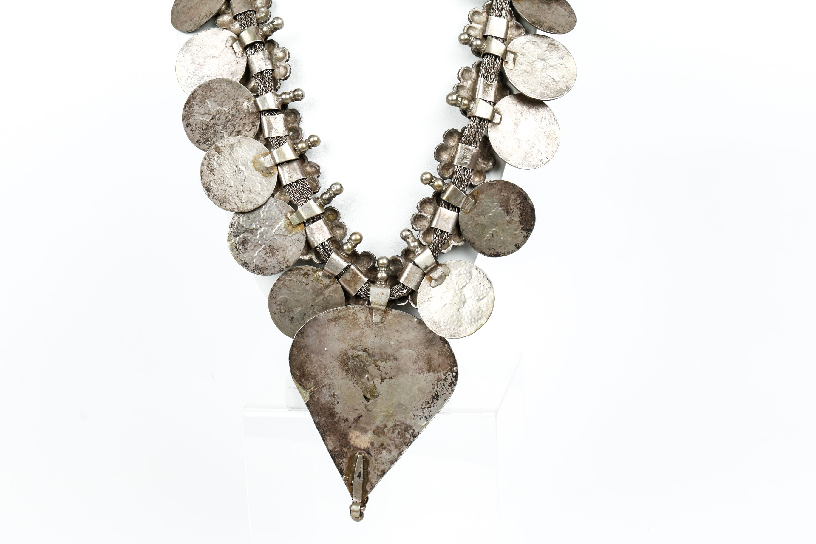 Sterling Silver Kashmir Statement Necklace