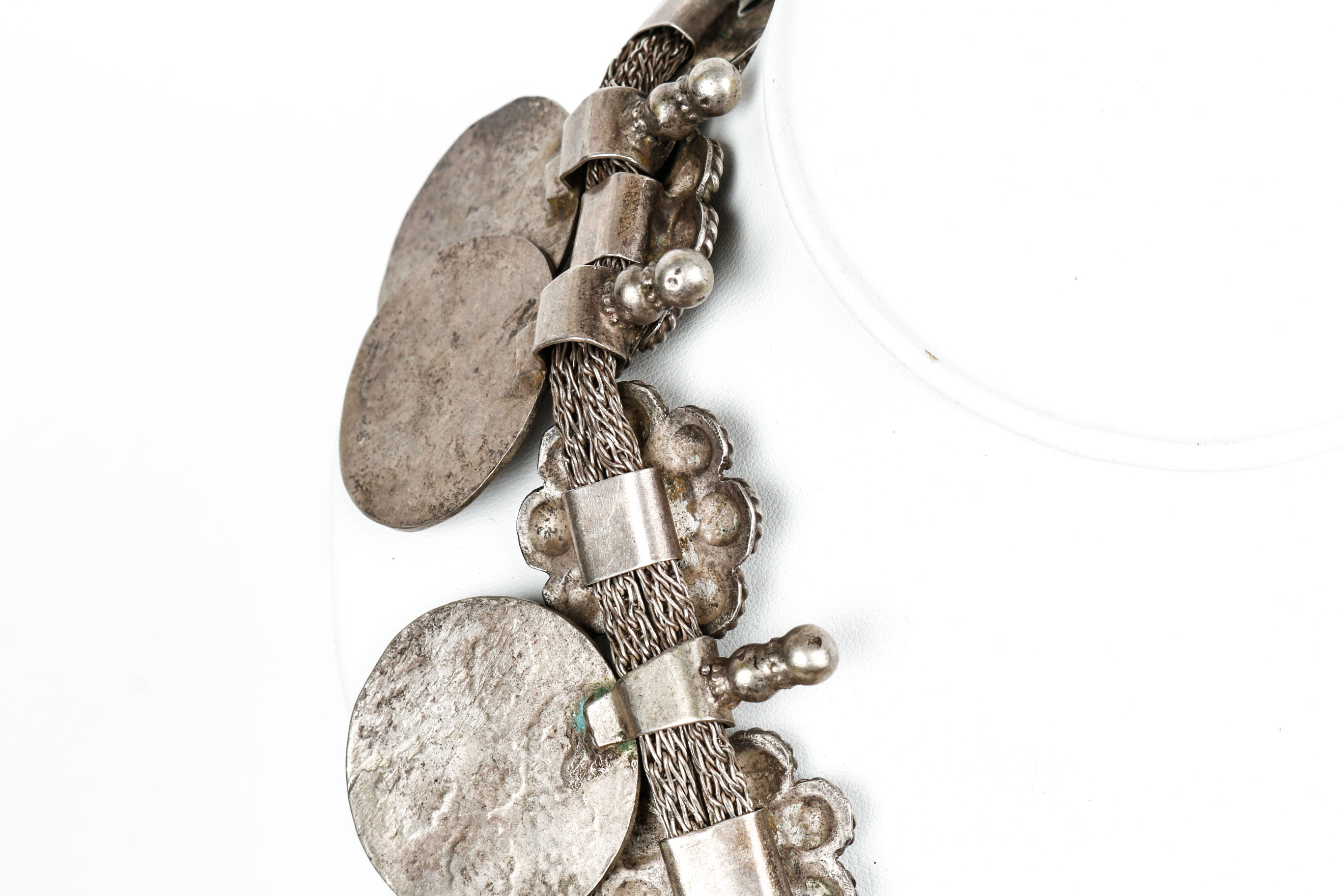 Sterling Silver Kashmir Statement Necklace