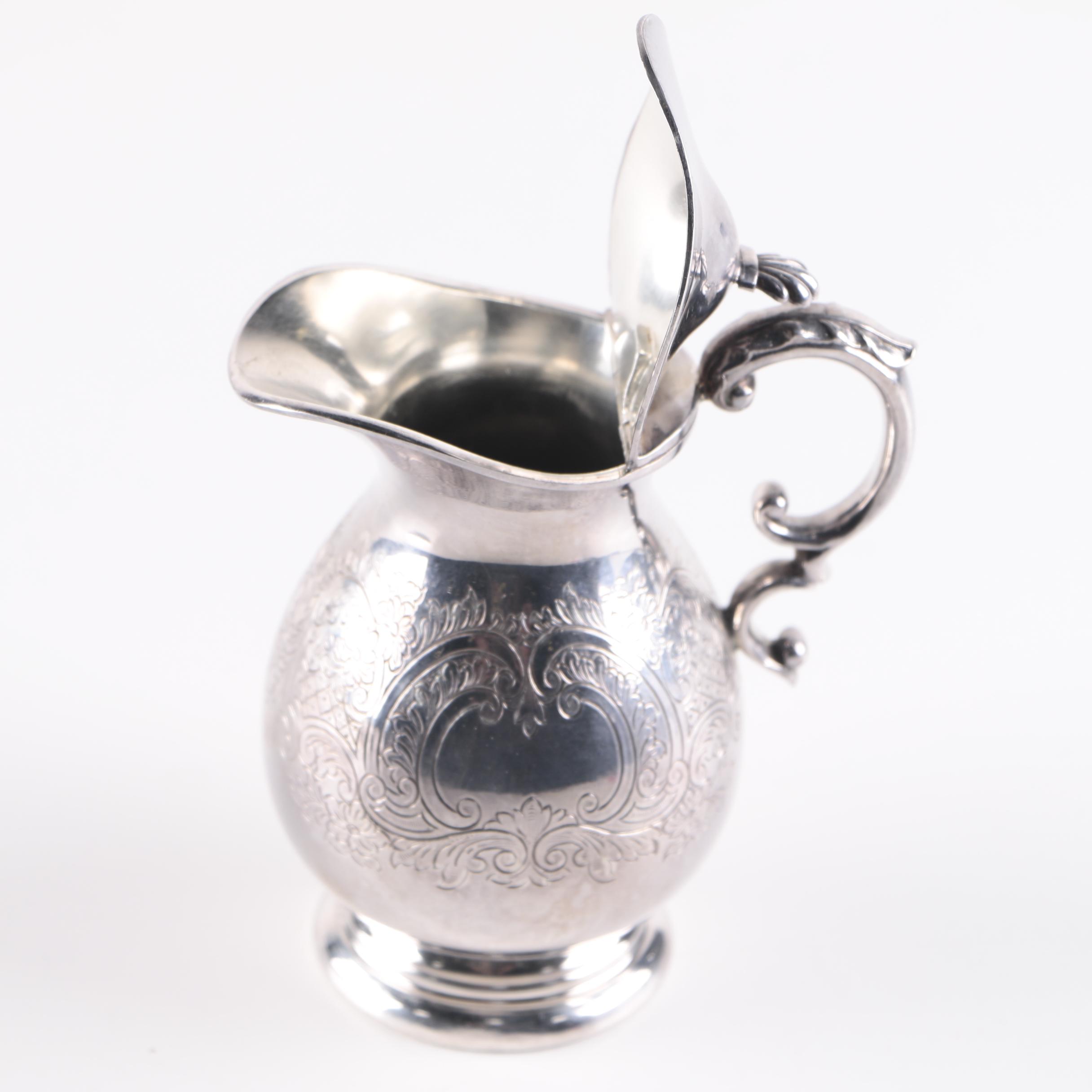 Barker Brothers English Silver Plate Creamer and Saucer