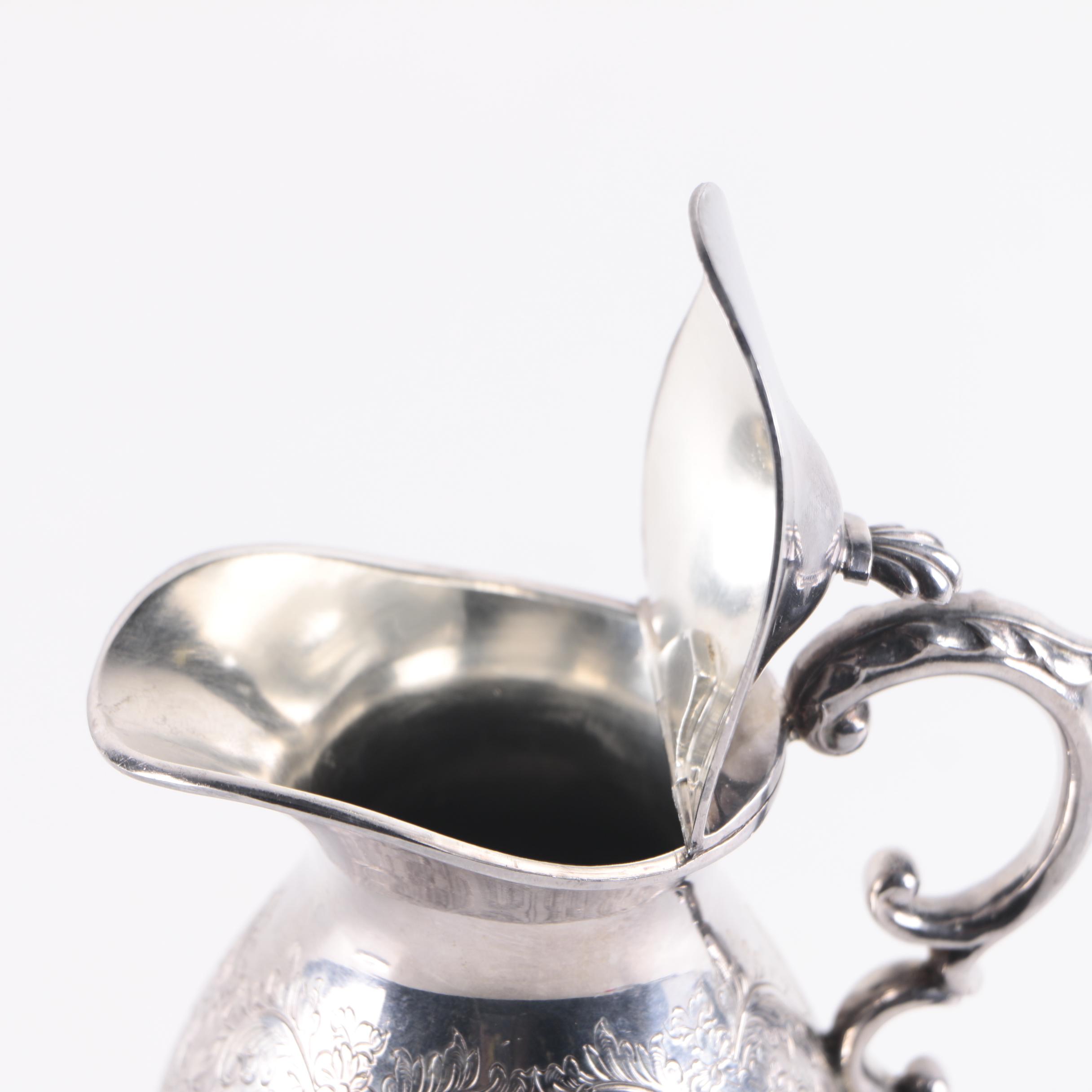 Barker Brothers English Silver Plate Creamer and Saucer