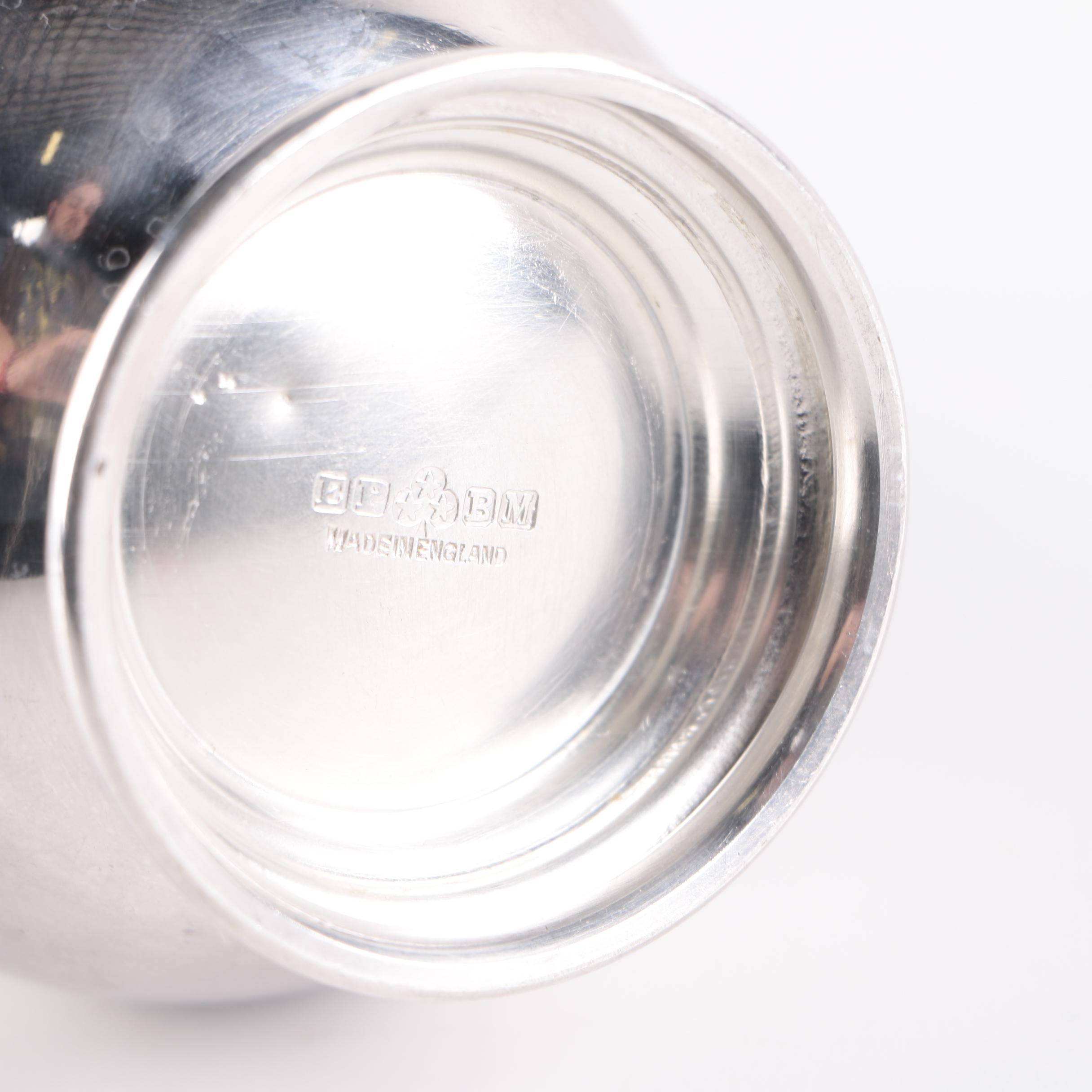 Barker Brothers English Silver Plate Creamer and Saucer