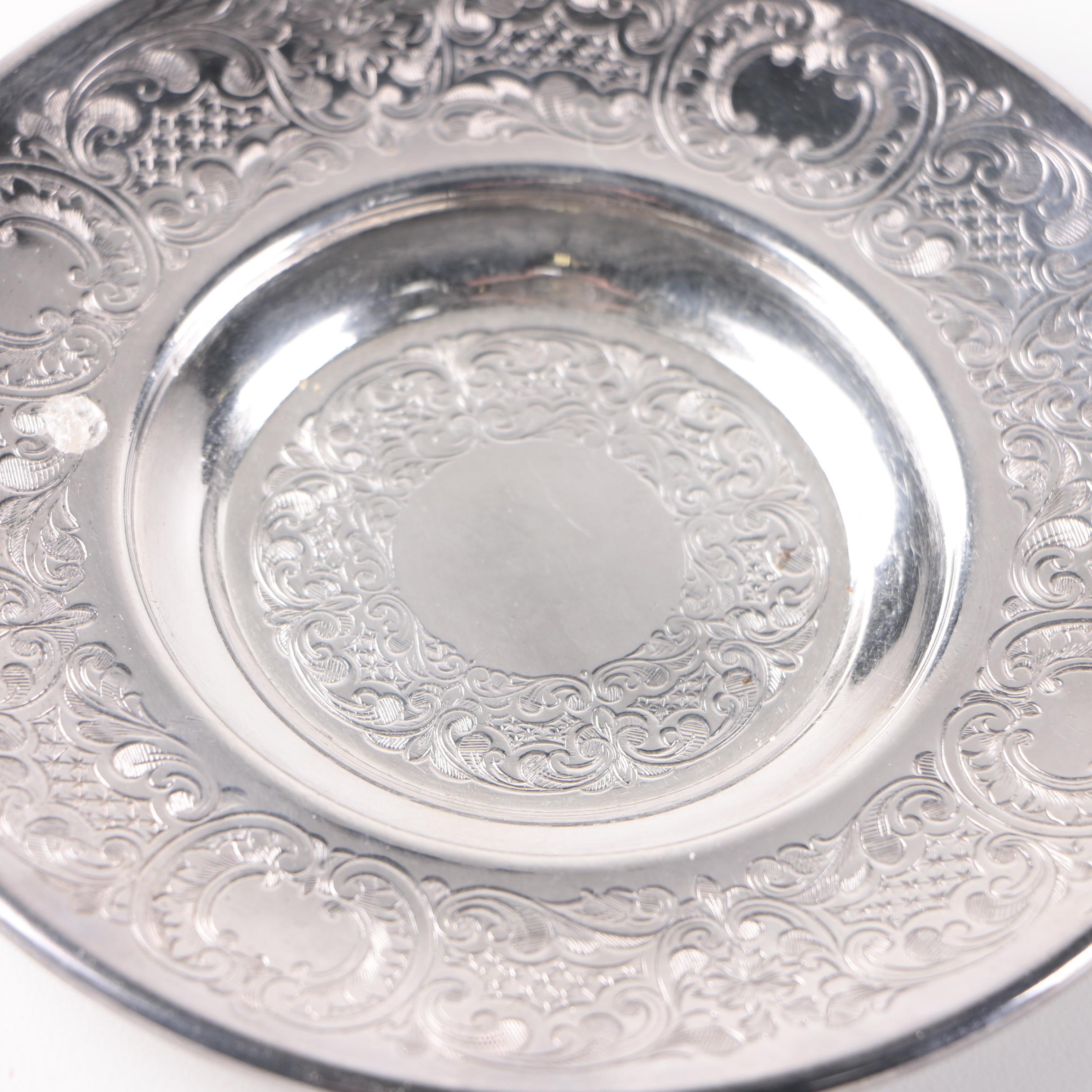 Barker Brothers English Silver Plate Creamer and Saucer