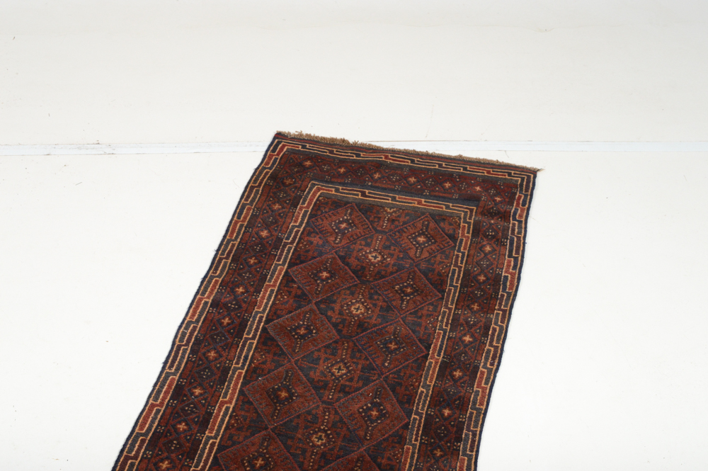 Handwoven Persian Baluch Carpet Runner