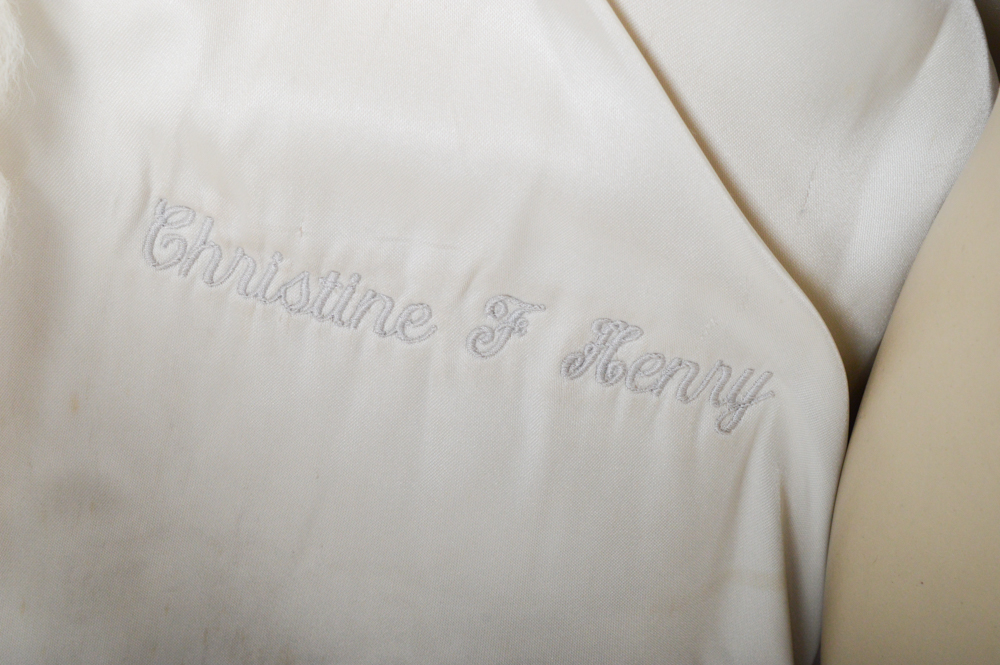 Vintage Blue Fox Fur Jacket