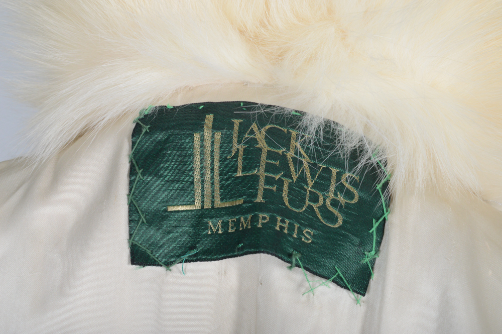 Vintage Blue Fox Fur Jacket