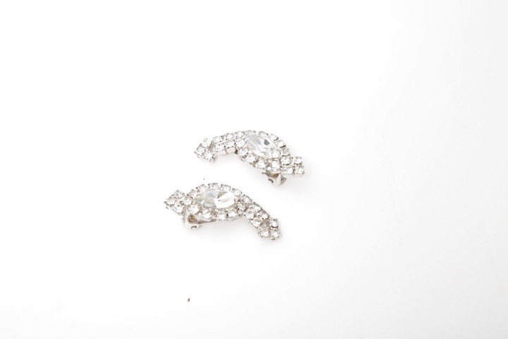 Vintage Silver Tone Rhinestone Jewelry