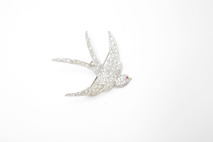 Vintage Silver Tone Rhinestone Jewelry