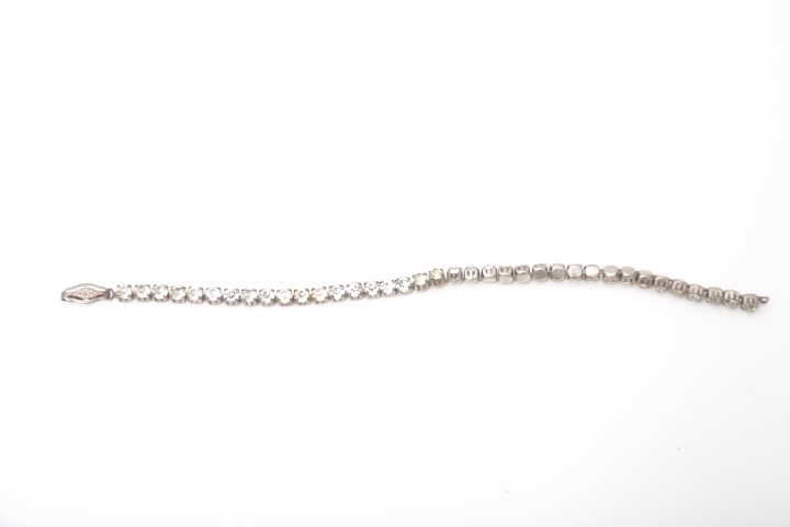 Vintage Silver Tone Rhinestone Jewelry