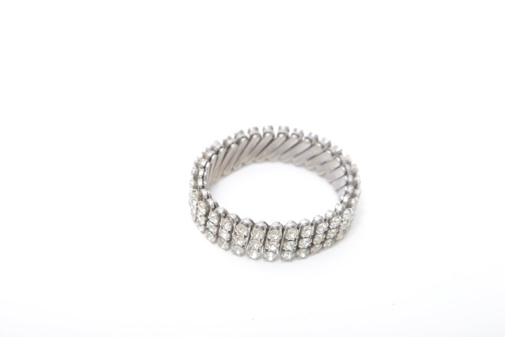 Vintage Silver Tone Rhinestone Jewelry