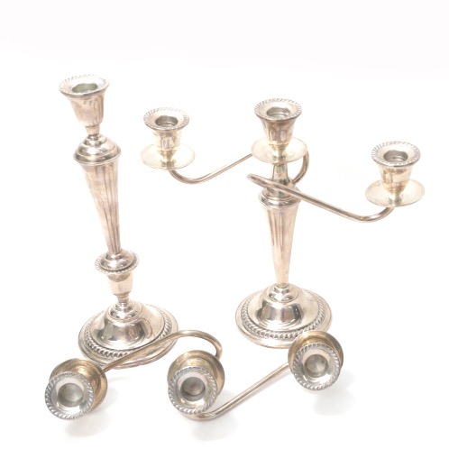 International Silver Co. Weighted Sterling Candelabras