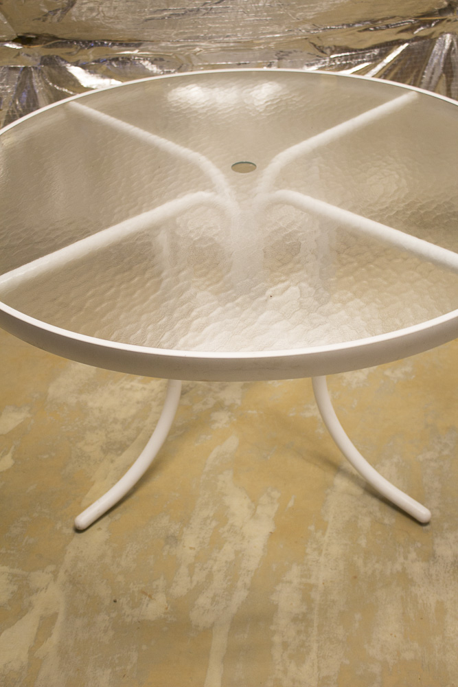 Glass Top Patio Table