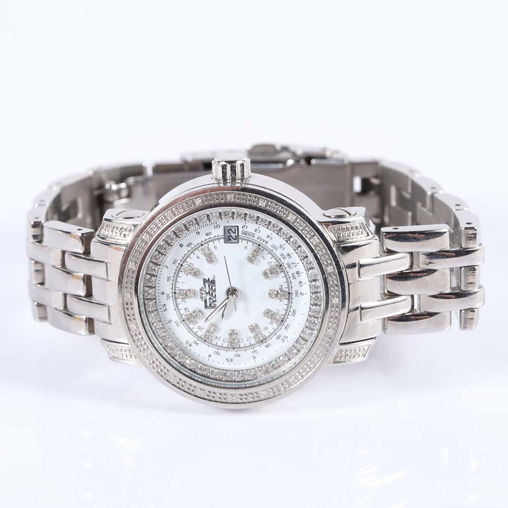 Freeze Diamond Stainless Steel Watch
