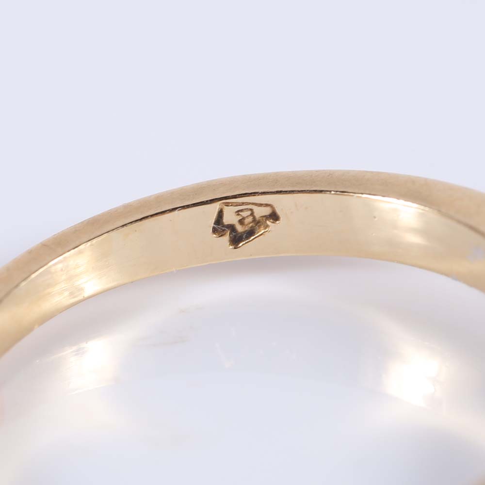 14K Gold Round Brilliant Diamond Solitaire Ring