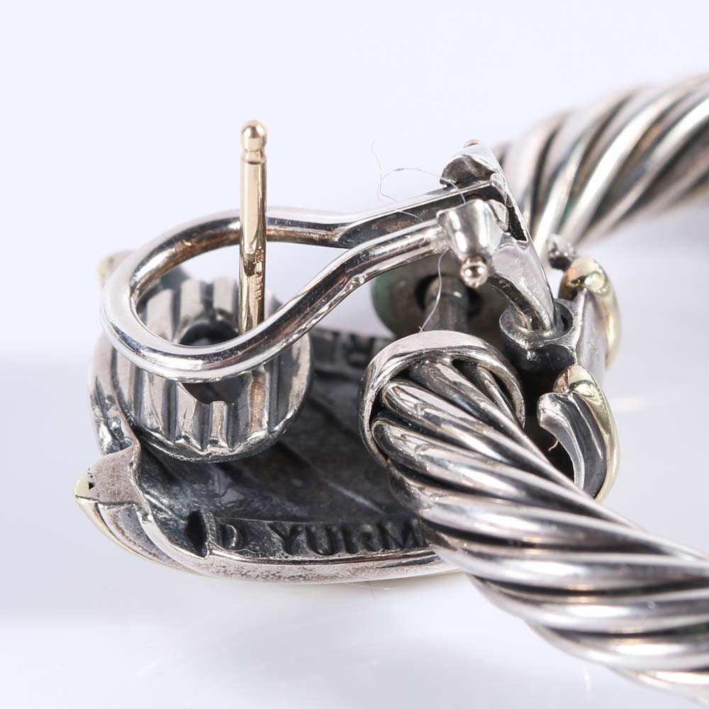 Sterling Silver David Yurman Doorknocker Earrings