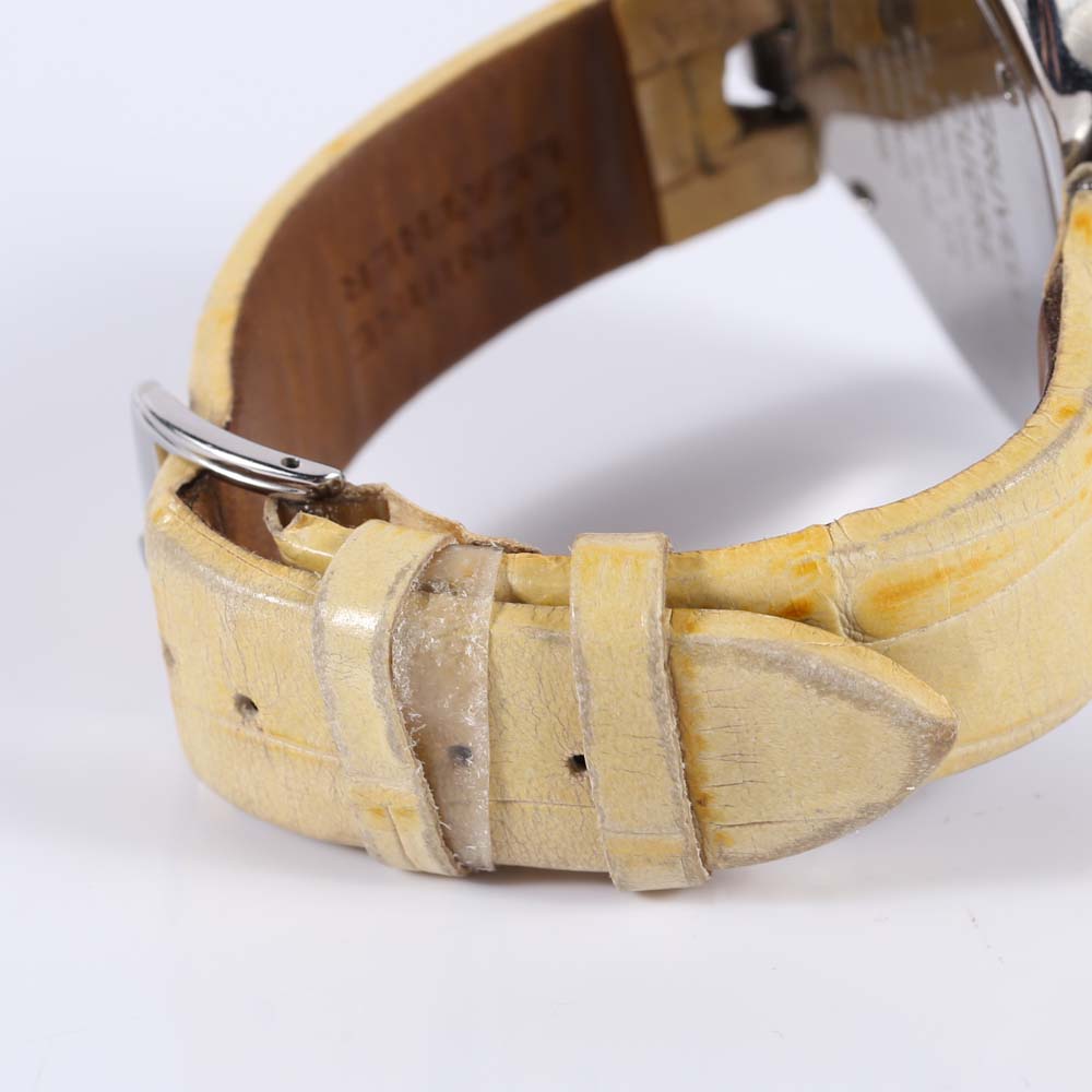 Stainless Steel Gruvelli Heart-Shaped Diamond Watch