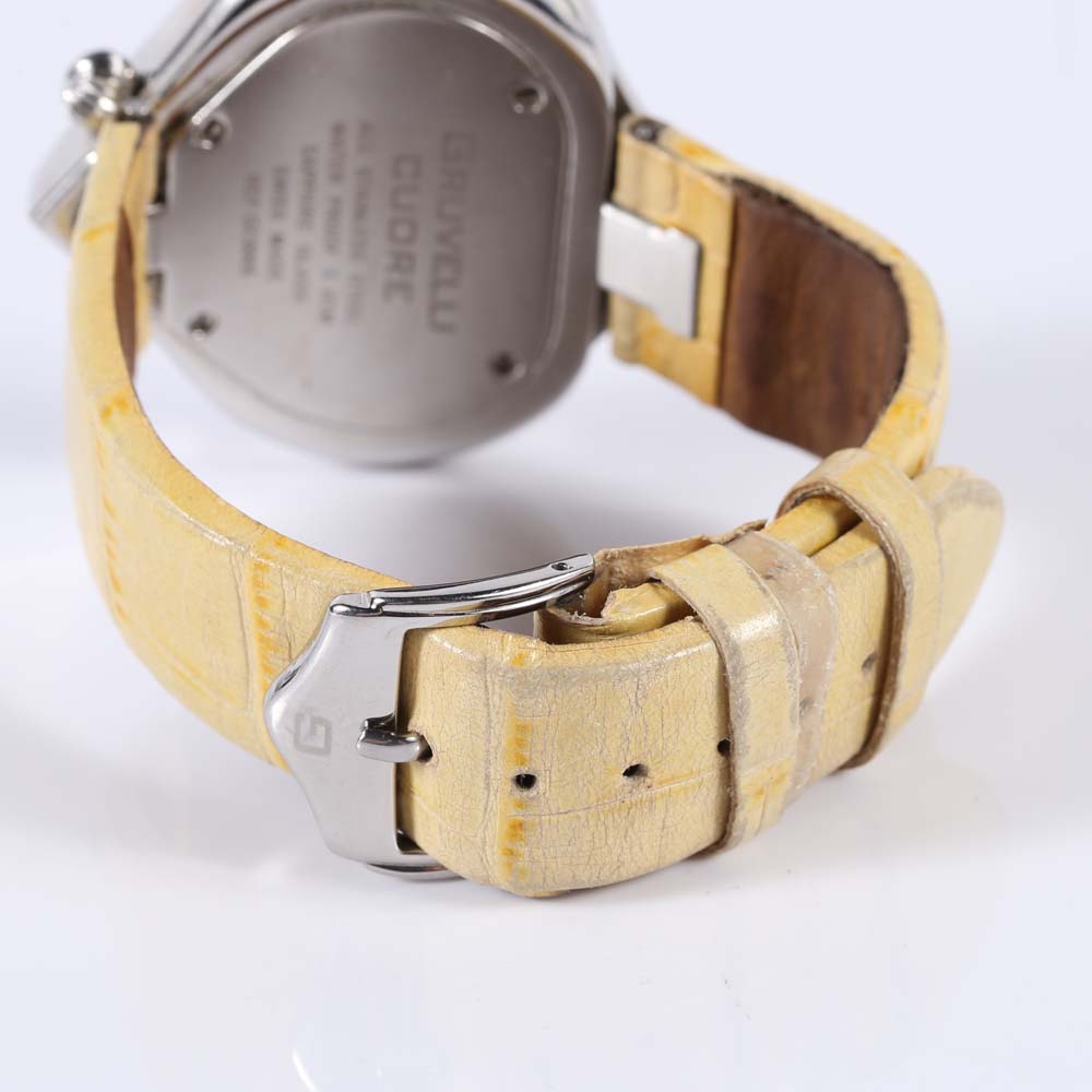 Stainless Steel Gruvelli Heart-Shaped Diamond Watch