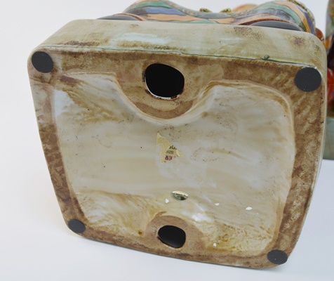 Pair of Chinese Emperor and Empress Porcelain Statues