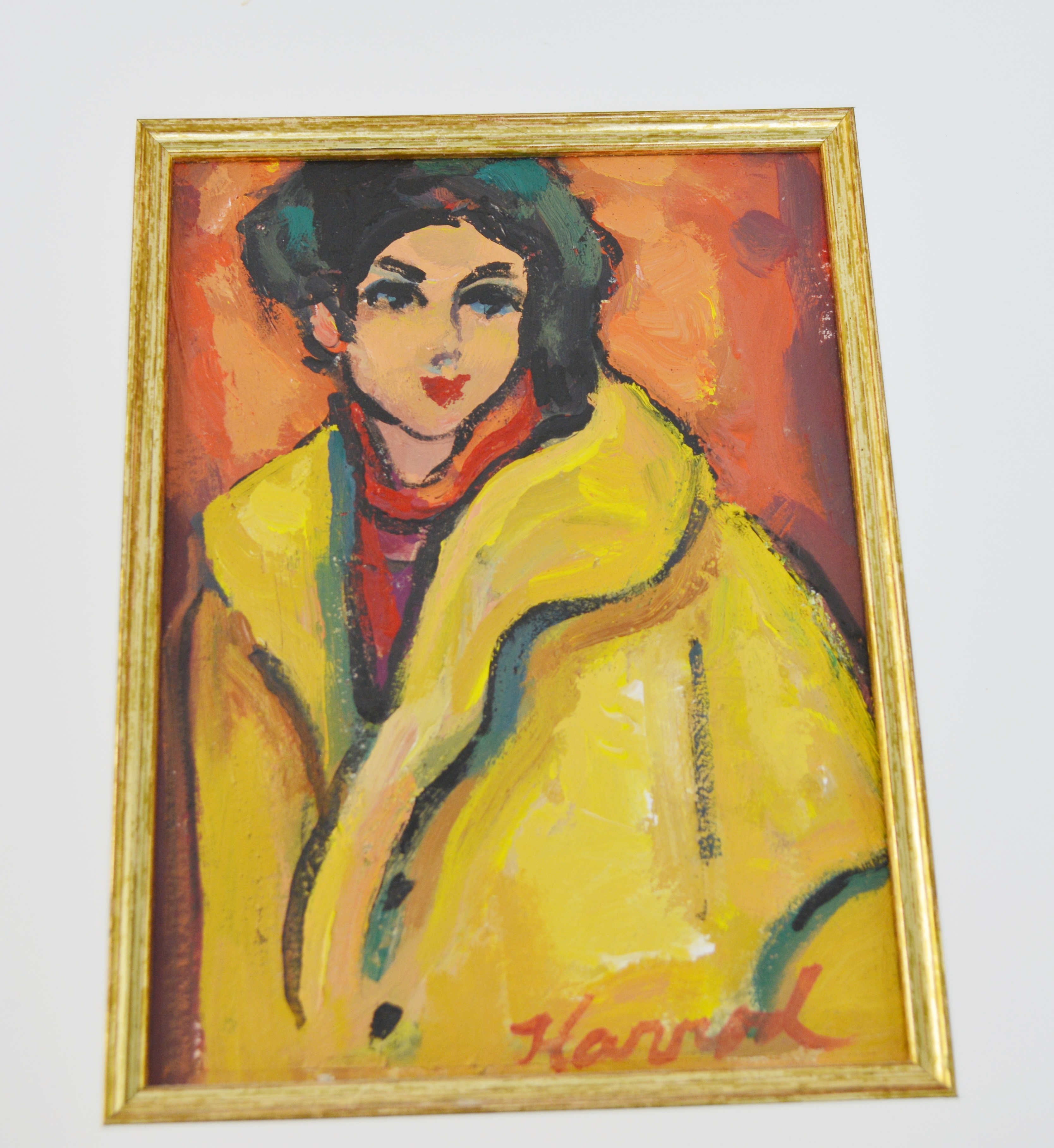 Three Ann Harrod Original Acrylic Paintings of Women