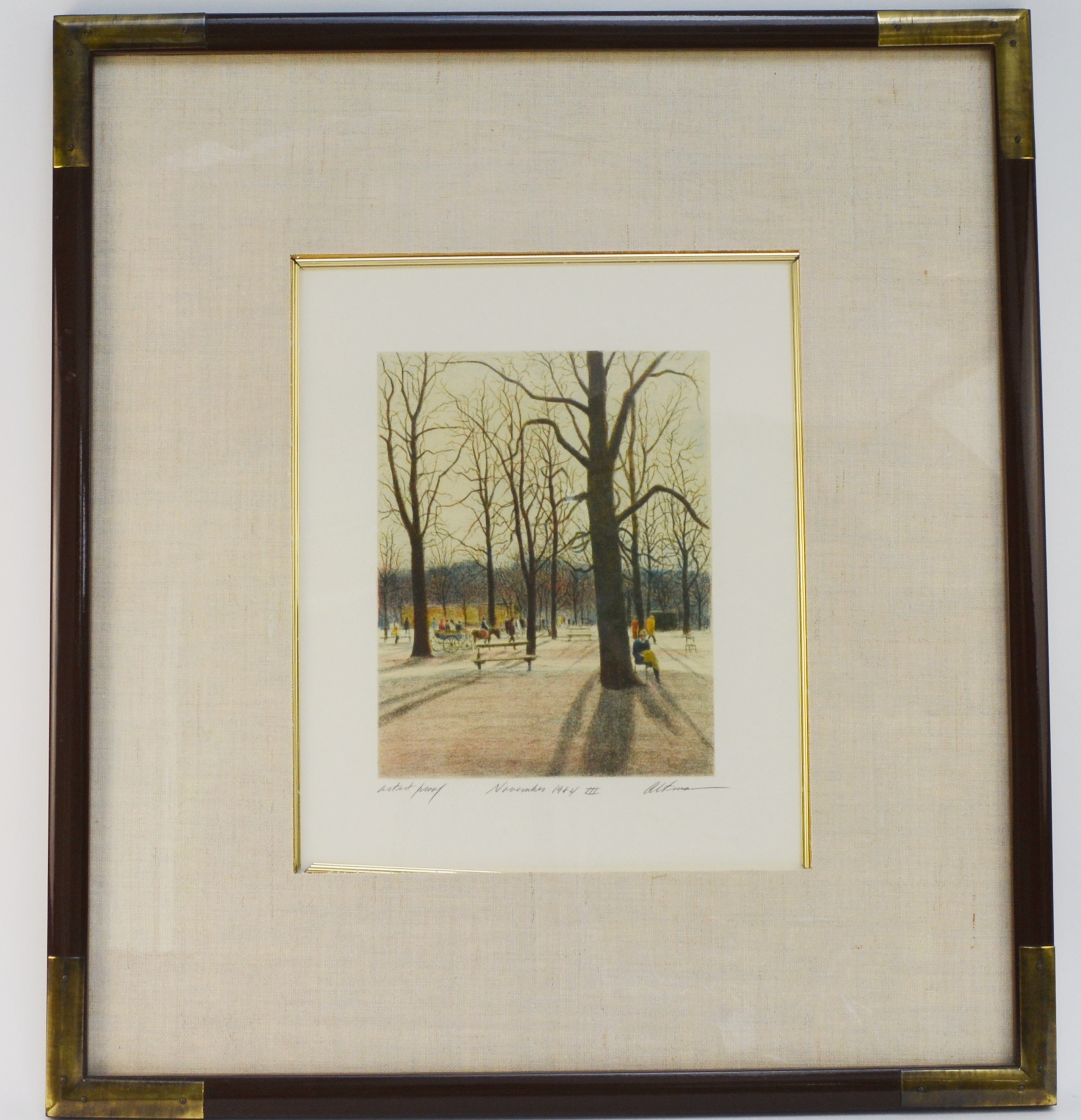 Harold Altman "November 1984 III" Artist Proof Lithograph