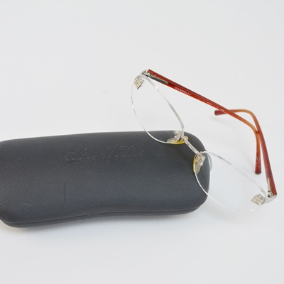 Chanel Eyeglass Frames and Chanel Hard Case