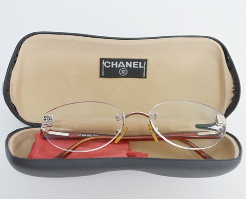 Chanel Eyeglass Frames and Chanel Hard Case