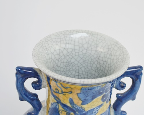 Two Chinese Porcelain Vases and Monkey Teapot