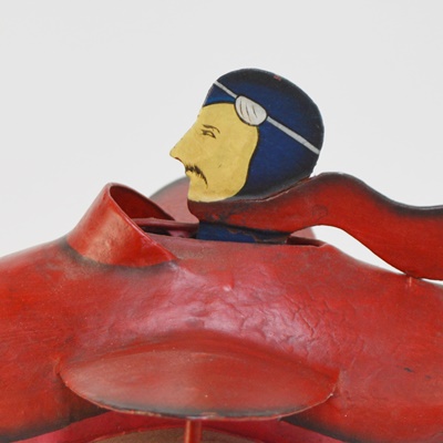 Red Metal Balanced Airplane