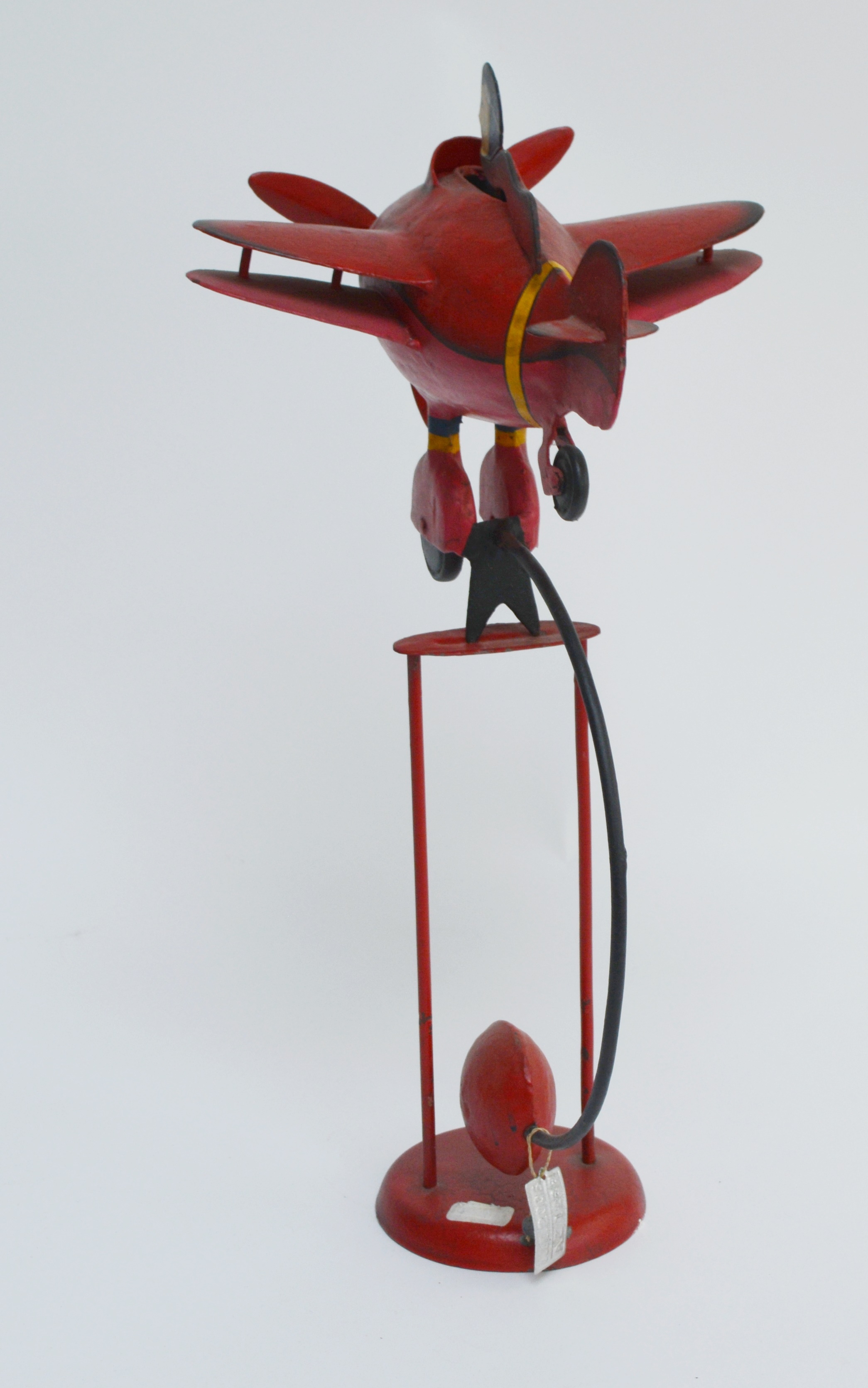 Red Metal Balanced Airplane