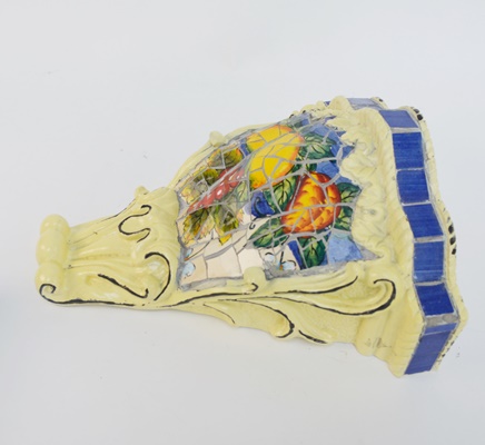 Four Mosaic Corbell Wall Shelves