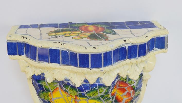 Four Mosaic Corbell Wall Shelves