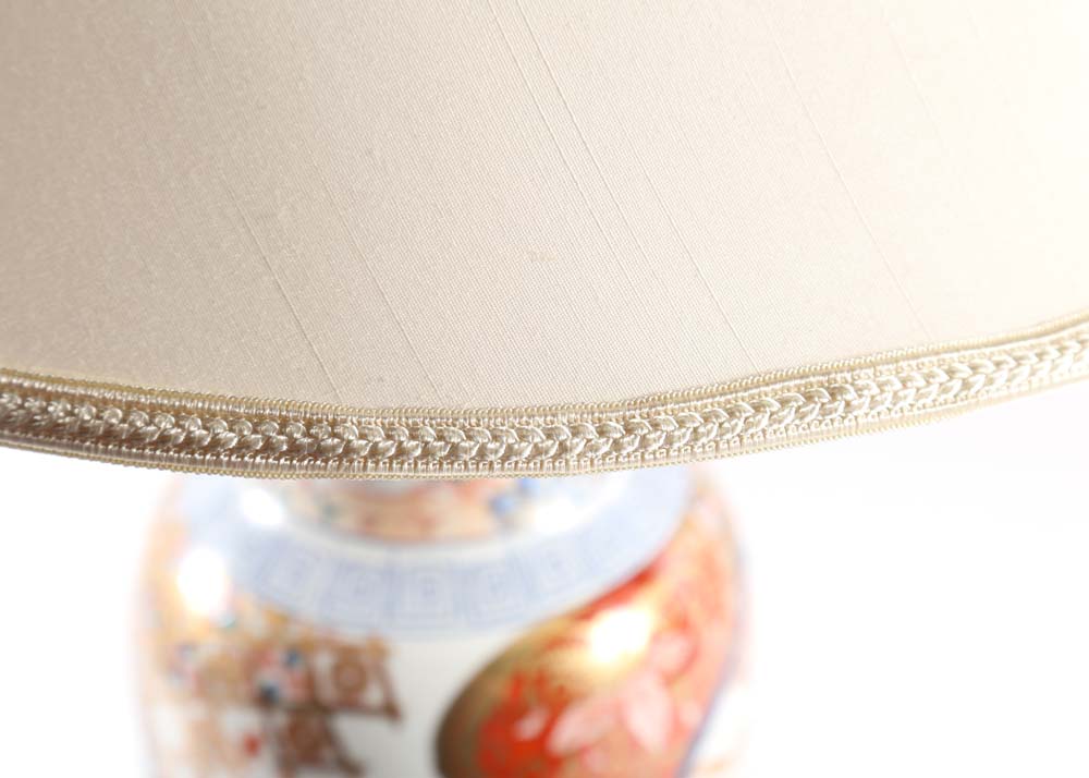 Hand Painted Japanese Imari Porcelain Table Lamp