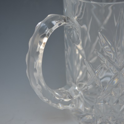 Eight Cut Glass Mugs
