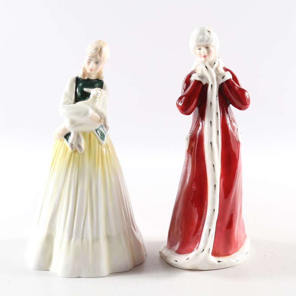 Adrian Hughes for Royal Doulton Signed Season Figurines