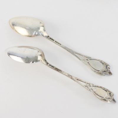 Six Lunt Sterling Silver "Monticello" Spoons