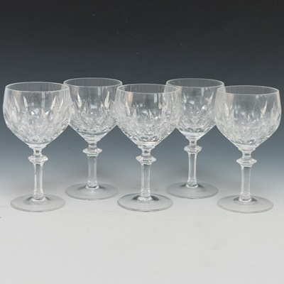 Five Gorham La Scala Crystal Wine Glasses