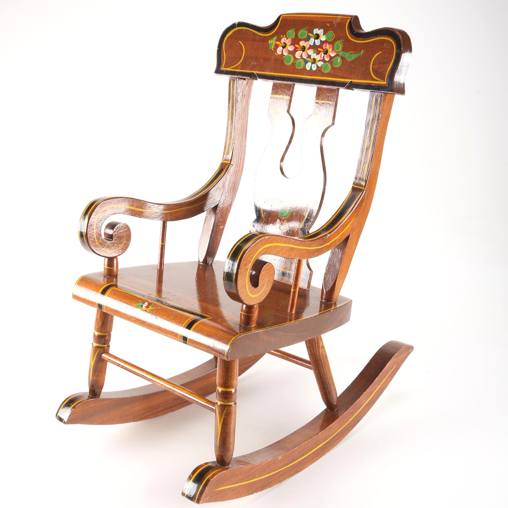 Vintage Miniature Rocking Chair
