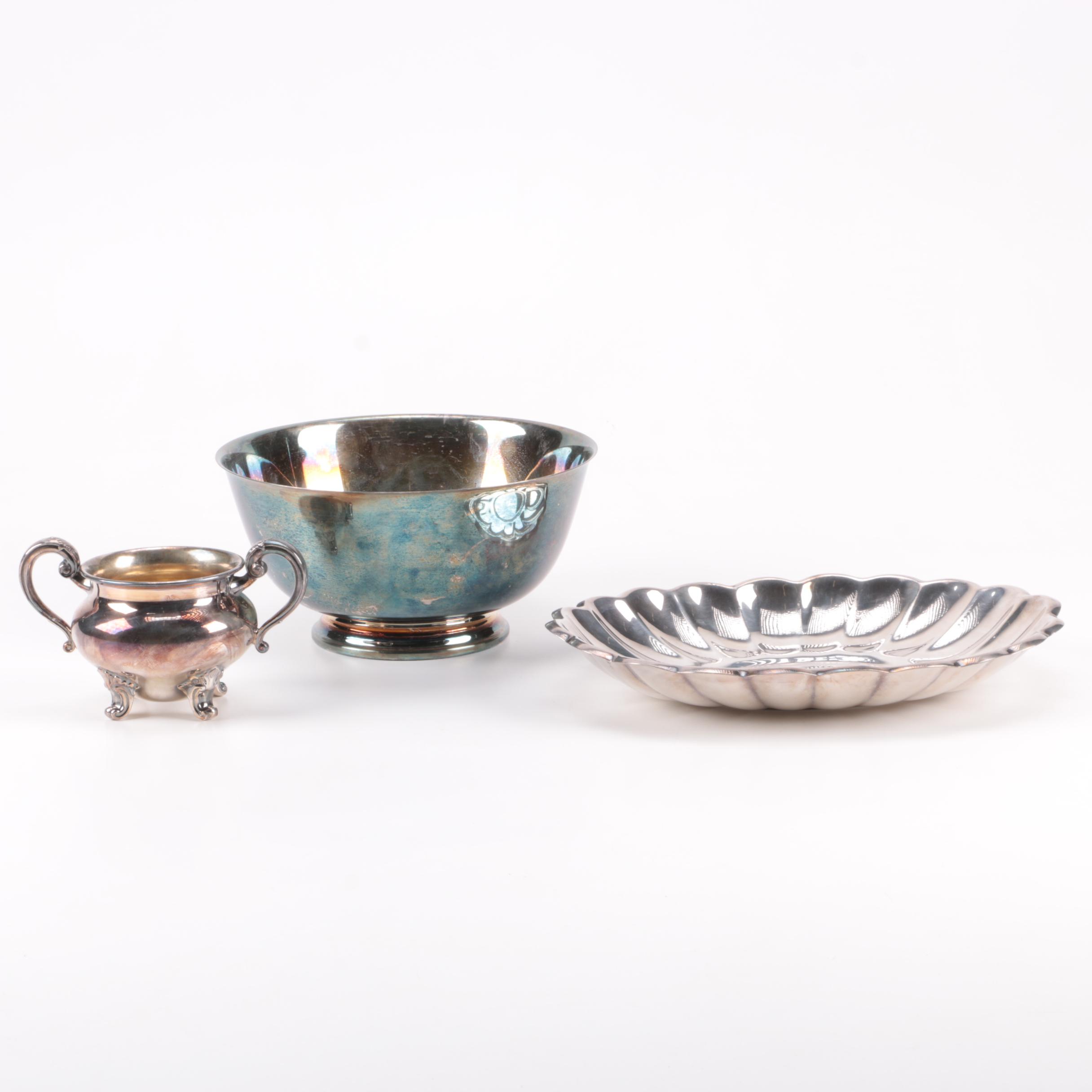 Plated Silver Dishes Including 1950s Reed & Barton