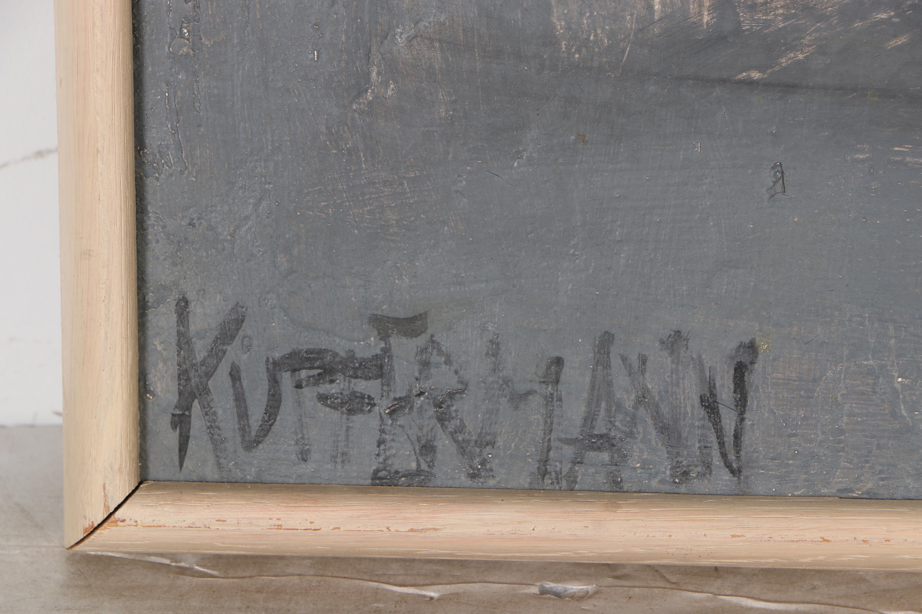 Kupfermann Oil on Board Painting of a Young Dancer