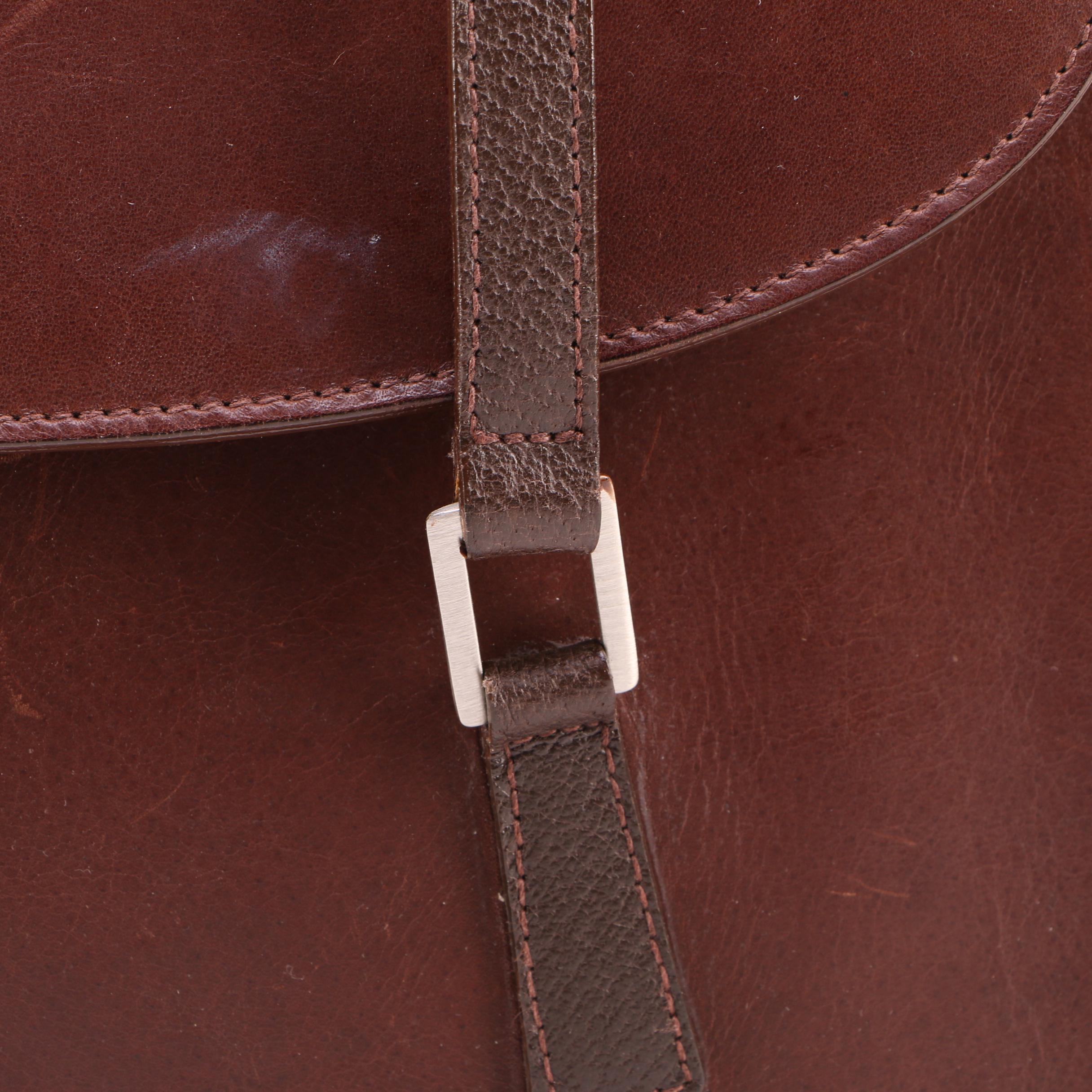 Mark Cross Leather Shoulder Handbag