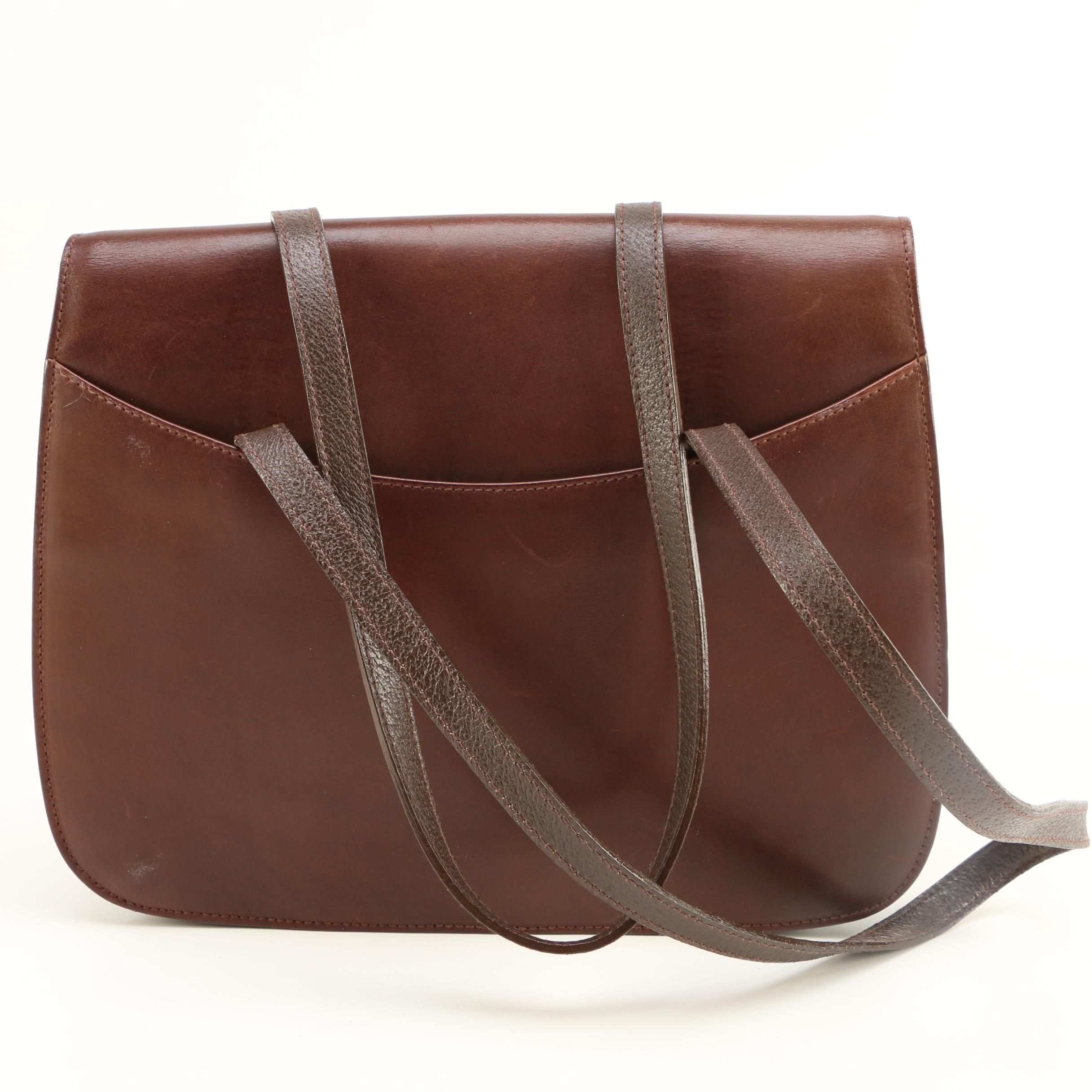 Mark Cross Leather Shoulder Handbag