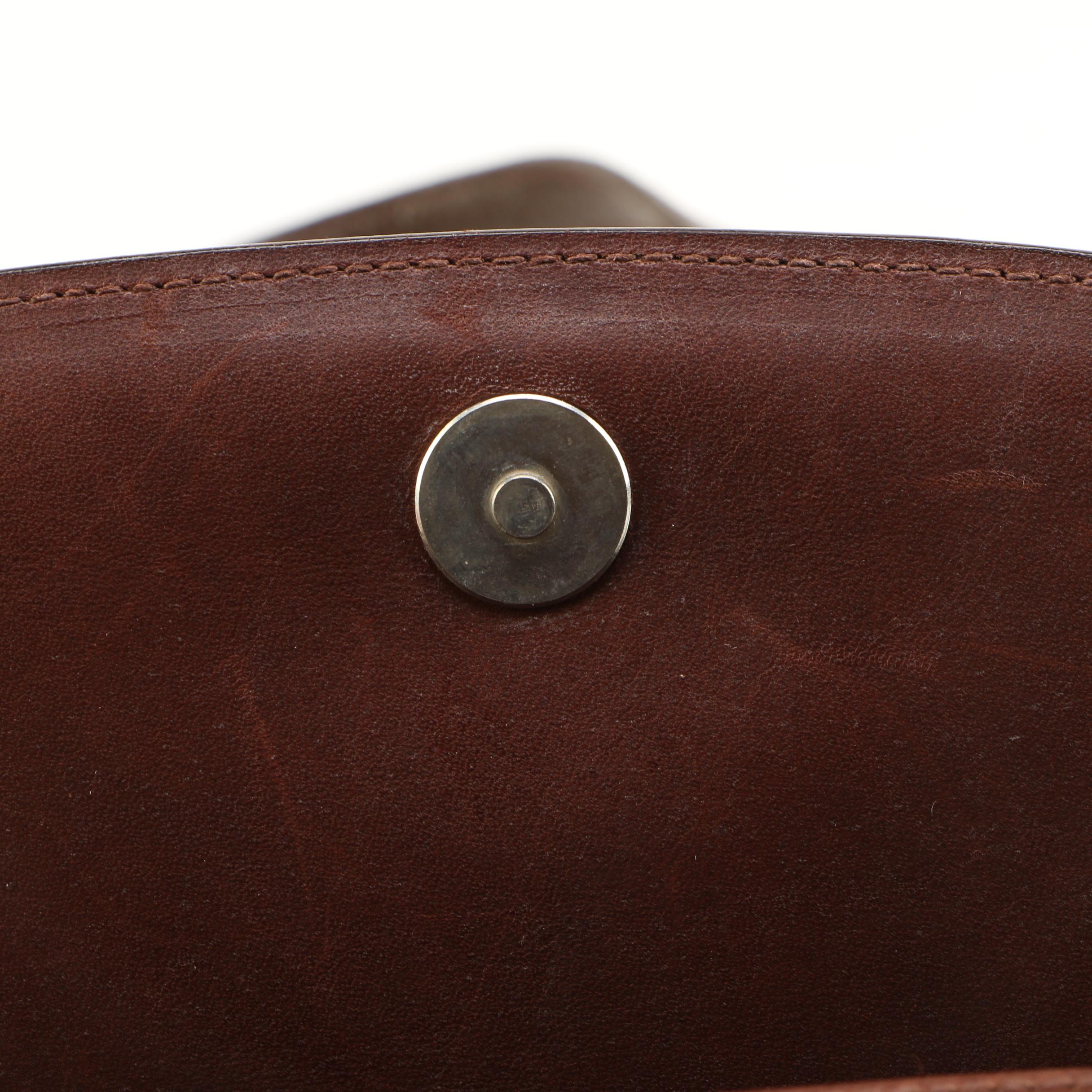 Mark Cross Leather Shoulder Handbag