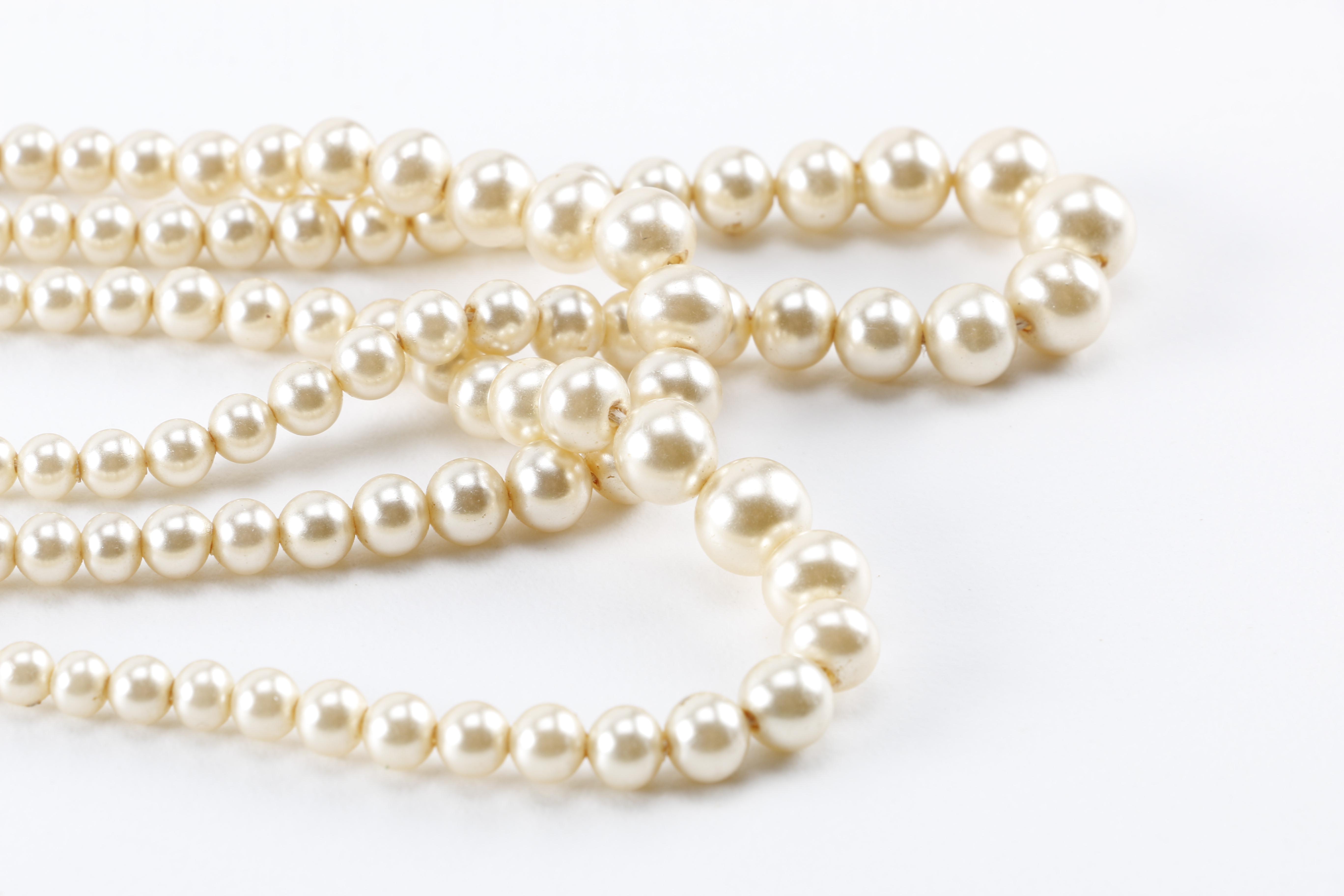 Costume Jewelry Including Faux Pearls and Rhinestones