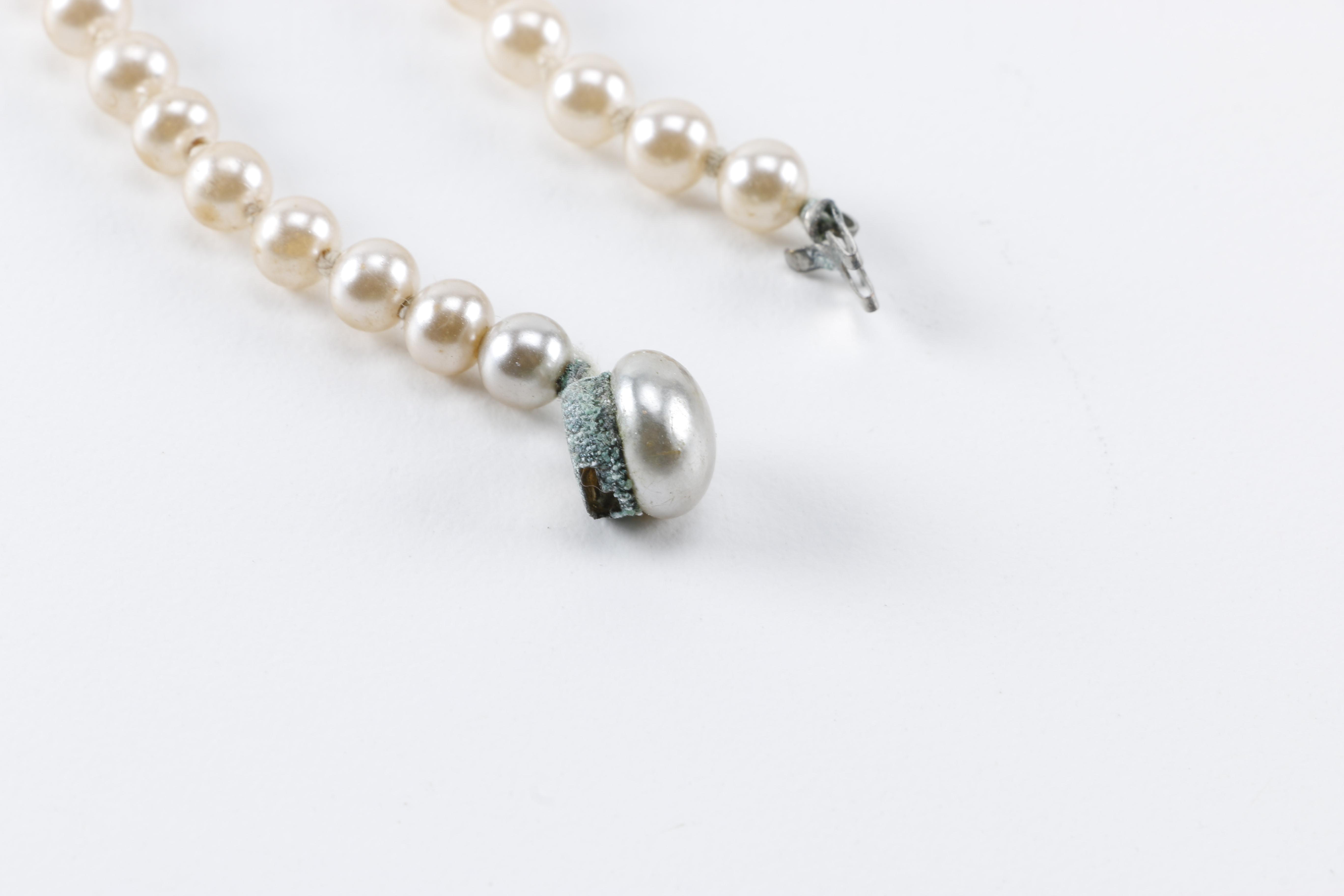 Costume Jewelry Including Faux Pearls and Rhinestones