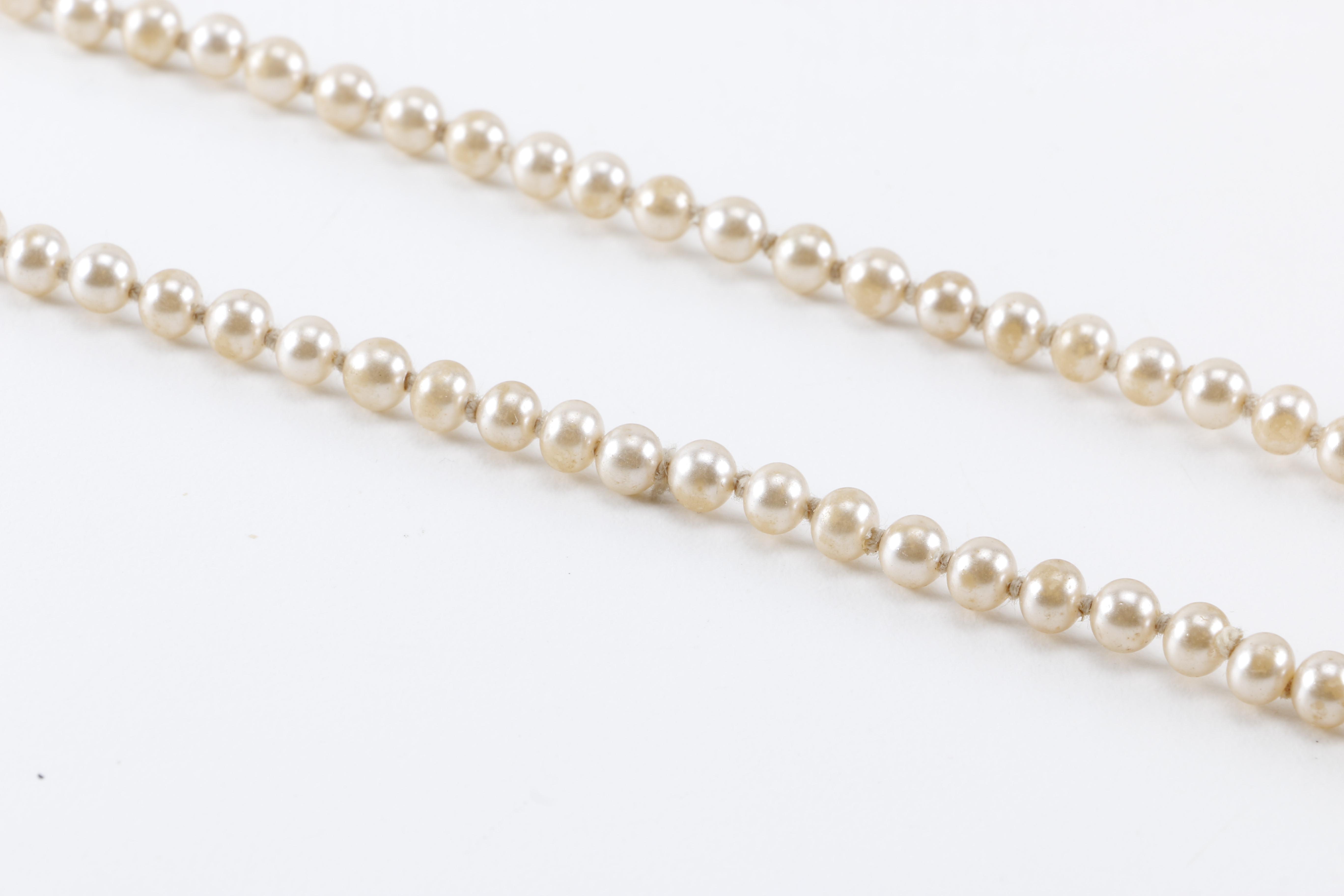 Costume Jewelry Including Faux Pearls and Rhinestones