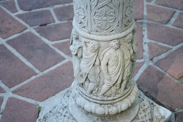 Flora and Fauna Sundial With Concrete Column