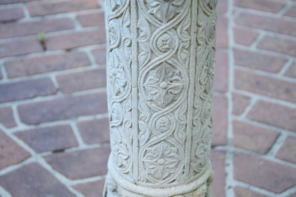 Flora and Fauna Sundial With Concrete Column