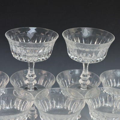 Nine Gorham De Medici Crystal Champagne/Tall Sherberts