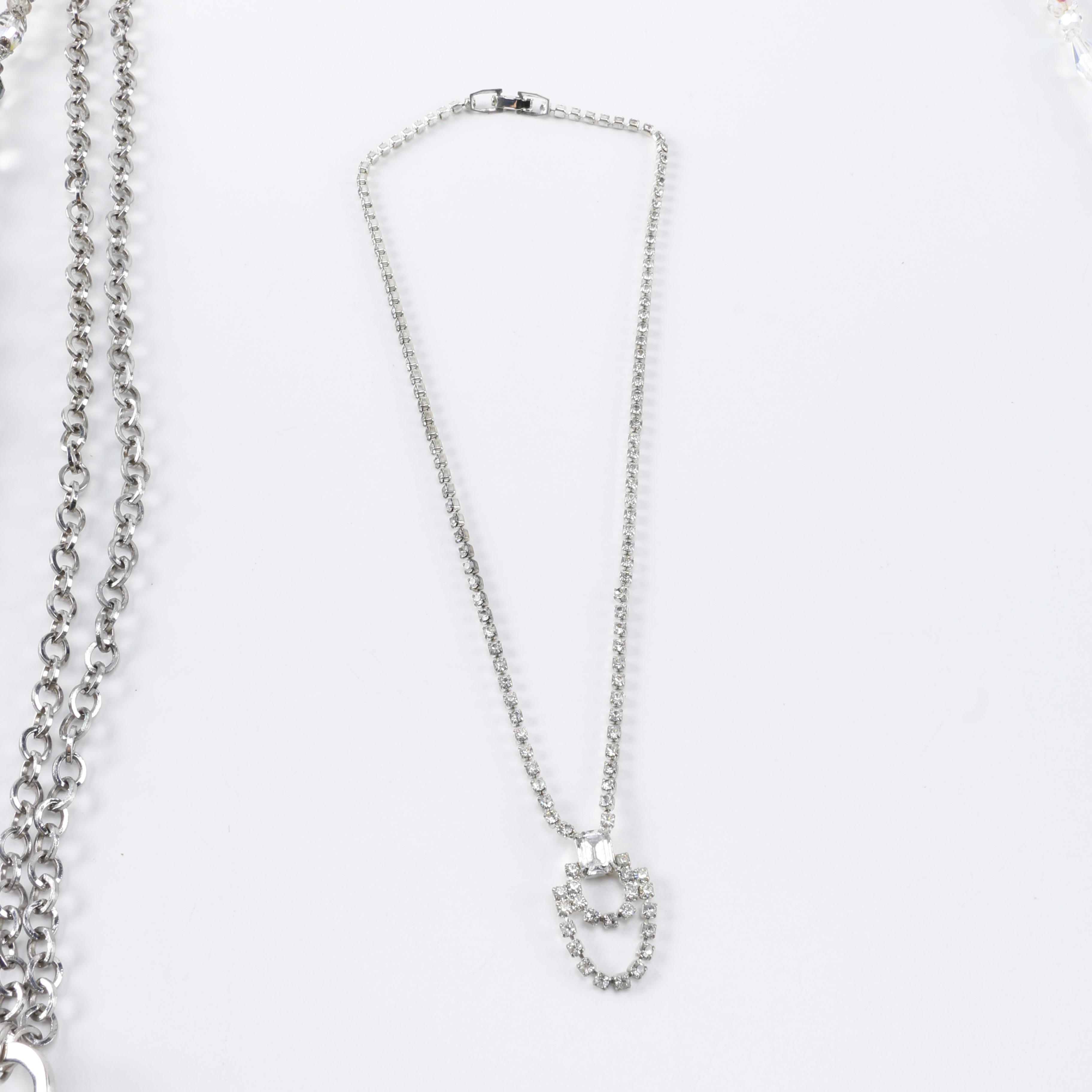 Costume Jewelry Including Rhinestones